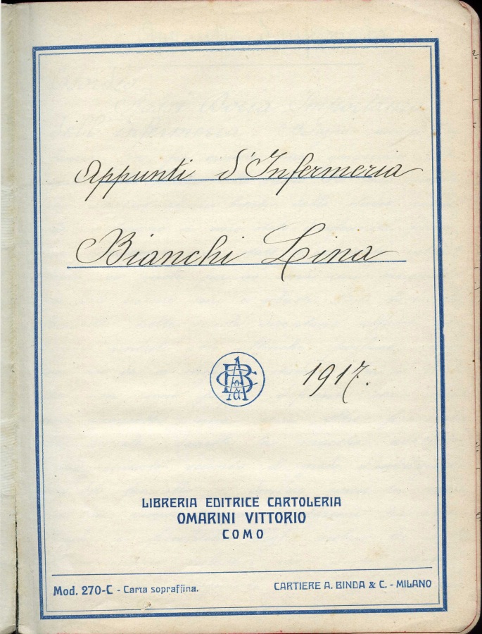 Diario di Lina Bianchi - Inizio 1900